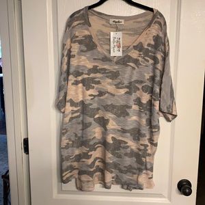 NWT muted camo top